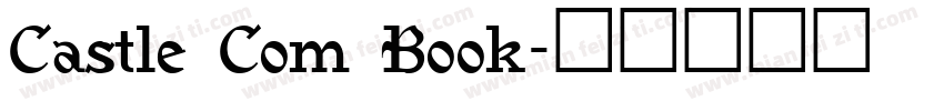 Castle Com Book字体转换